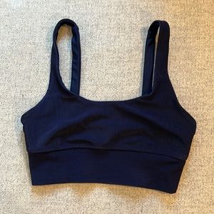 Navy Beach Riot Ribbed Sports Bra Size S